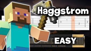 Minecraft  Haggstrom C418  EASY Guitar tutorial TAB amp CHORDS [upl. by Hareema]