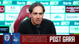 INTERVISTE POST GARA AC REGGIANA vs MODENA FC [upl. by Harwin]