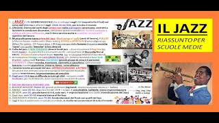 IL JAZZ riassunto semplice e veloce per scuola media storia stili musicisti [upl. by Smeaj]