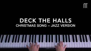 Deck The Halls Piano Jazz Christmas Song Easy Version  Sheets [upl. by Maziar589]