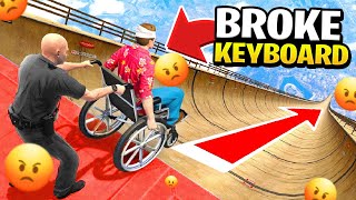 I MADE Gareebooo RAGE AND BREAK HIS KEYBOARD IN THIS GTA 5 RACE [upl. by Bently]