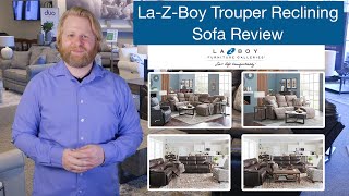 LaZBoy Trouper Reclining Sofa  Sofa Review 17 [upl. by Ayifas123]