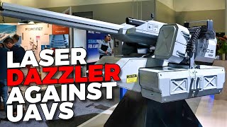 Dazzler  combat module with 500W laser weapon automatic cannon and machine gun to counter drones [upl. by Jamille]