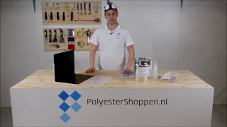 Polyester afwerken met Topcoat [upl. by Craner]