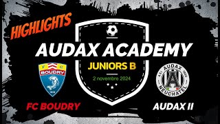 Highlights  FC Boudry  Audax Academy [upl. by Orual]