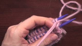 Kitchener Stitch Grafting of Garter Stitch Knitting [upl. by Hansel]