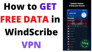 How to Get FREE Unlimited Data in Windscribe VPN 2022  Windscribe VPN FREE Unlimited Data Trick [upl. by Engedus]