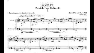 Radamés Gnattali  Sonata for Cello and Guitar [upl. by Alessandra]