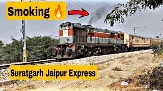 19720 Suratgarh Jaipur express WITH LDH ALCO Dep Lalgarh Junction  Indian Railways [upl. by Lonna812]