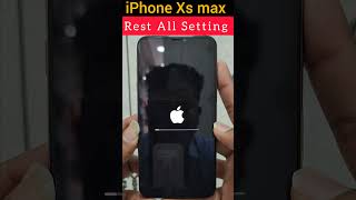 Iphone xs max rest all setting without delete data [upl. by Spiro]