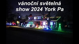 Christmas Light Show videovánoční světelná show 2024 YorkPa👍bonus video [upl. by Satterfield502]