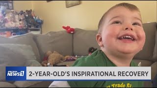 Toddler inspires his family with recovery following transverse myelitis [upl. by Ylam]