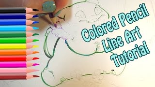 Tutorial Colored Pencil Outlines for Copic Illustrations [upl. by Landau]