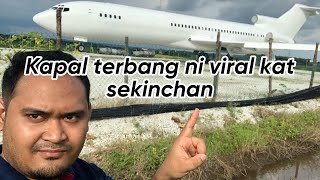 Vlog Bergambar dengan kapal terbang viral di sekinchan [upl. by Nnylg11]