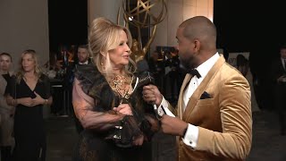 Jennifer Coolidge 75th Emmy Awards Winnerview [upl. by Folberth773]