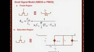 Analog CMOS VLSI Lecture One 12 Small Signal Model A [upl. by Aerdnad]