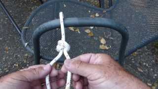 How To Tie the Alpine Butterfly Loop knot around an object [upl. by Huskey]