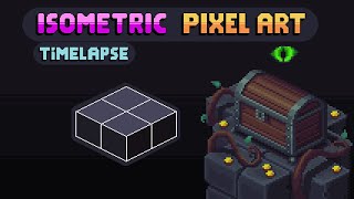 Chest  Isometric Pixel Art Timelapse [upl. by Froh598]