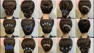 Low Bun Hairstyle With Claw Clip  Beautiful And Easy Hairstyle For Ladies [upl. by Phyllida]