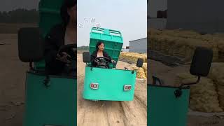 warehouse logistics factory transporter electric fourwheel flatbed truck support customized [upl. by Analla708]