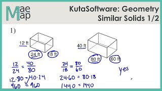 KutaSoftware Geometry Similar Solids Part 1 [upl. by Entroc]