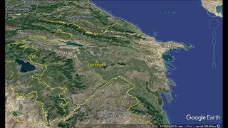 Azerbaycanin xeritesi canliMap of Azerbaijan [upl. by Nahrut]