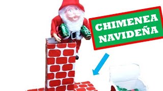 🌳 Como Hacer CHIMENEAS NAVIDEÑAS Decorativas  Chimeneas navideñas de Cartón  Christmas fireplaces [upl. by Lesley]