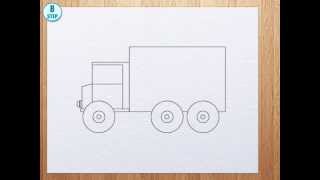 How to draw truck [upl. by Iznyl]