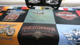 Harley Davidson Tshirt Quilt Maker [upl. by Elleret185]