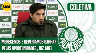 ABEL DIZ QUE PALMEIRAS CRIOU O SUFICIENTE PARA GANHAR DIFICULDADE FOI O GOLEIRO VEJA A COLETIVA [upl. by Aihsenrad]