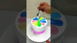 1kg Cake Choco Vanillas Rainbow 🌈 Cake Making cakedesign shorts youtube cakeart video food [upl. by Ingles]