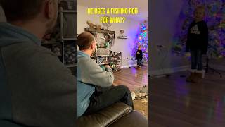 What is He Using a Fishing Rod For shorts fishing christmas kidsvideo fishnfx fishingtips [upl. by Elwin402]