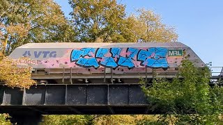 Graffiti Freight Train Benching [upl. by Gnim744]