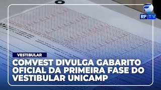 Boletim de Notícias  Comvest divulga gabarito oficial da primeira fase do vestibular Unicamp 2025 [upl. by Ferwerda]