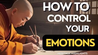 How to control your emotions  Buddhism in english [upl. by Lecrad]