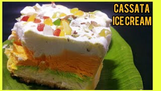 Cassata Ice Cream Recipe  How to make Cassata at home [upl. by Eruot]