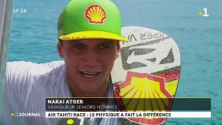 Te Toa Nui Air Tahiti race  Narai Atger récidive et conserve sa place de leader [upl. by Eluk]