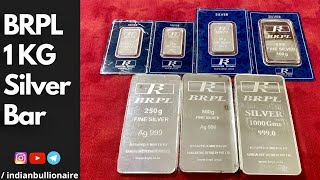 1 kg Silver Bar BRPL  Amazon Bangalore Refinery Silver Unboxing [upl. by Nats]