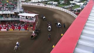 Historic night of Chuckwagon Racing on night 4 at the 87th Ponoka Stampede [upl. by Christean]