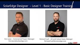 SolarEdge Designer Training  Level 1 [upl. by Sixla]