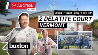 Live Auction  2 Delatite Court Vermont [upl. by Oicaro670]