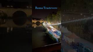 Rome Trastevere at Night trastevere rome italy RidesNWalks [upl. by Ecnirp]