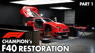 Restoring Nigel Mansells Ferrari F40 A 30Day Journey of Ultimate Detailing  Part 1 [upl. by Baten]