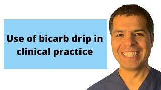 IV fluids course 27 How to use bicarbonate pushes or drip in Metabolic acidosis [upl. by Sikorski]