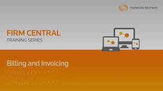 Firm Central Time amp Billing Training Series  Billing and Invoicing [upl. by Rebm]