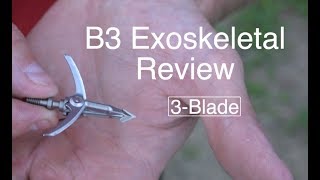 B3 Archery Exoskeletal Broadhead Review [upl. by Chandless126]