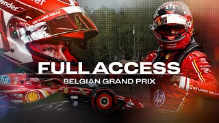 SF Full Access  2024 Belgian GP  Pole position a podium and 23 points [upl. by Lodnar]