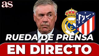 ANCELOTTI en DIRECTO en rueda de prensa  ATLÉTICO  REAL MADRID  SUPERCOPA [upl. by Studley]