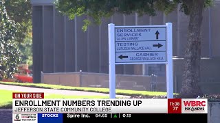 Enrollment numbers trending up Jefferson State Community College [upl. by Adnarahs]