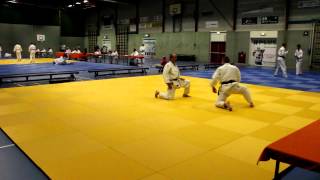 2e dan examen Jiu Jitsu Tori Thijs Holtermann Uke Rolf Arnts [upl. by Ahsienal]